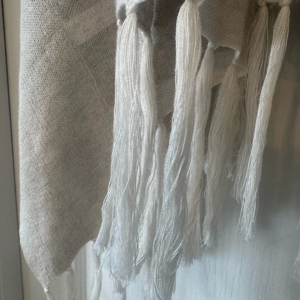 Elegant Gray Striped Wrap!!! NWOT